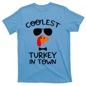 Coolest Turkey In Town Fall Vibes Thanksgiving Halloween Great Gift T-Shirt