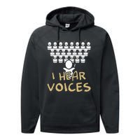 Choir Teacher I Hear Voices Funny Chorister Performance Fleece Hoodie