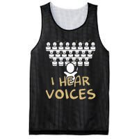 Choir Teacher I Hear Voices Funny Chorister Mesh Reversible Basketball Jersey Tank