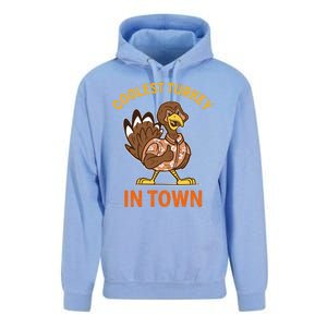 Coolest Turkey In Town Funny Thanksgiving Thankful Cool Gift Unisex Surf Hoodie