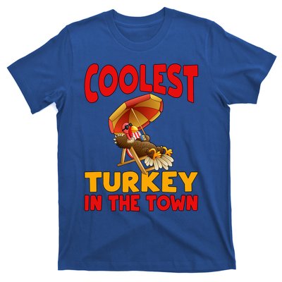 Coolest Turkey In Town Funny Thanksgiving Gift T-Shirt