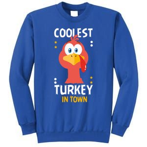 Coolest Turkey In Town Happy Family Thanksgiving Gift Sweatshirt