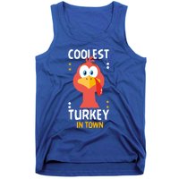 Coolest Turkey In Town Happy Family Thanksgiving Gift Tank Top