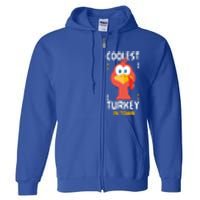 Coolest Turkey In Town Happy Family Thanksgiving Gift Full Zip Hoodie