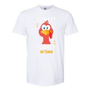 Coolest Turkey In Town Happy Family Thanksgiving Gift Softstyle CVC T-Shirt