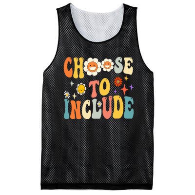 Choose To Include Special Education Teacher Autism Awareness Mesh Reversible Basketball Jersey Tank