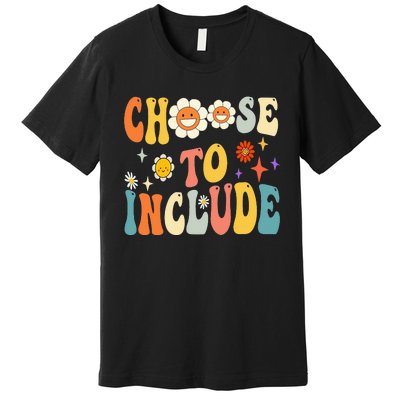 Choose To Include Special Education Teacher Autism Awareness Premium T-Shirt