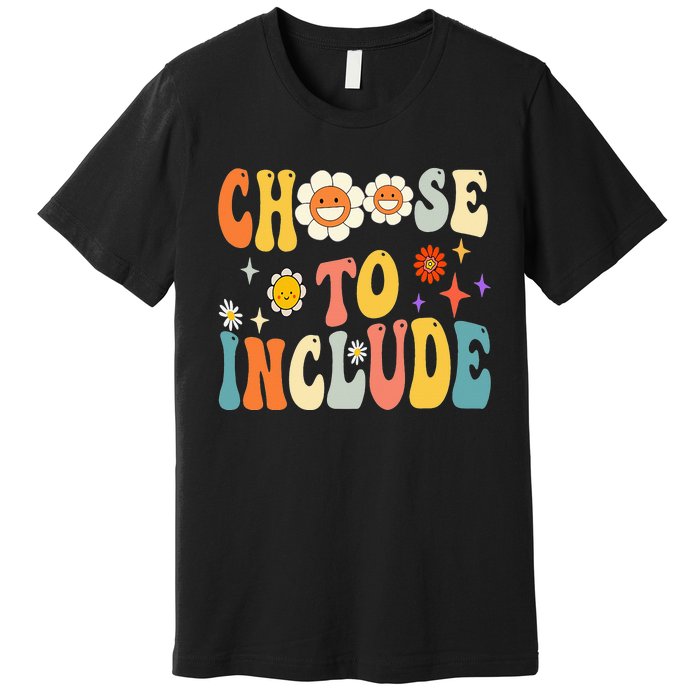 Choose To Include Special Education Teacher Autism Awareness Premium T-Shirt