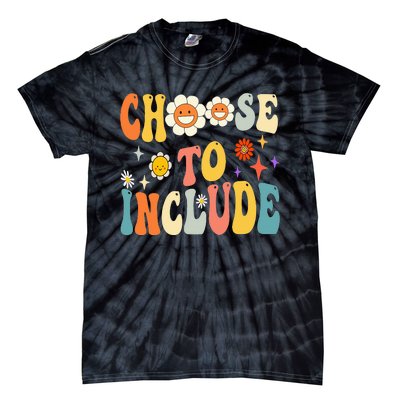 Choose To Include Special Education Teacher Autism Awareness Tie-Dye T-Shirt