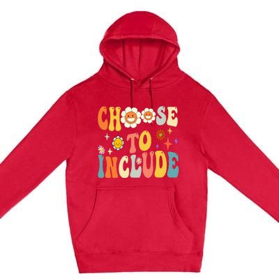 Choose To Include Special Education Teacher Autism Awareness Premium Pullover Hoodie