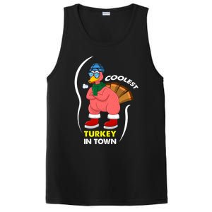 Coolest Turkey In Town Pajama Matching Meaningful Gift PosiCharge Competitor Tank