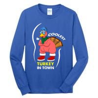 Coolest Turkey In Town Pajama Matching Meaningful Gift Tall Long Sleeve T-Shirt