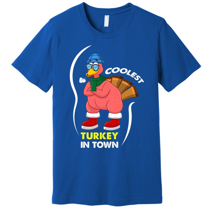 Coolest Turkey In Town Pajama Matching Meaningful Gift Premium T-Shirt