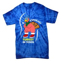 Coolest Turkey In Town Pajama Matching Meaningful Gift Tie-Dye T-Shirt