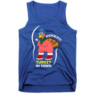 Coolest Turkey In Town Pajama Matching Meaningful Gift Tank Top