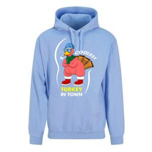 Coolest Turkey In Town Pajama Matching Meaningful Gift Unisex Surf Hoodie