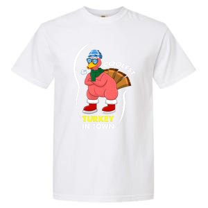 Coolest Turkey In Town Pajama Matching Meaningful Gift Garment-Dyed Heavyweight T-Shirt