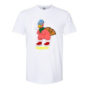 Coolest Turkey In Town Pajama Matching Meaningful Gift Softstyle CVC T-Shirt