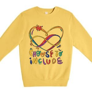 Choose To Include Autism Awareness Teacher Special Education Premium Crewneck Sweatshirt