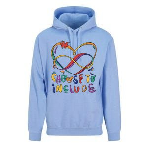 Choose To Include Autism Awareness Teacher Special Education Unisex Surf Hoodie