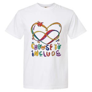 Choose To Include Autism Awareness Teacher Special Education Garment-Dyed Heavyweight T-Shirt