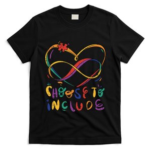 Choose To Include Autism Awareness Teacher Education T-Shirt