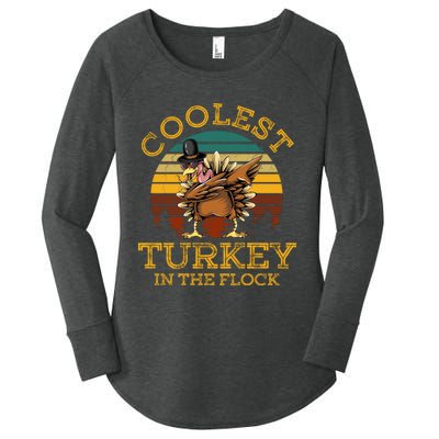 Coolest Turkey In The Flock Women's Perfect Tri Tunic Long Sleeve Shirt