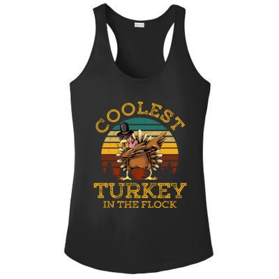 Coolest Turkey In The Flock Ladies PosiCharge Competitor Racerback Tank