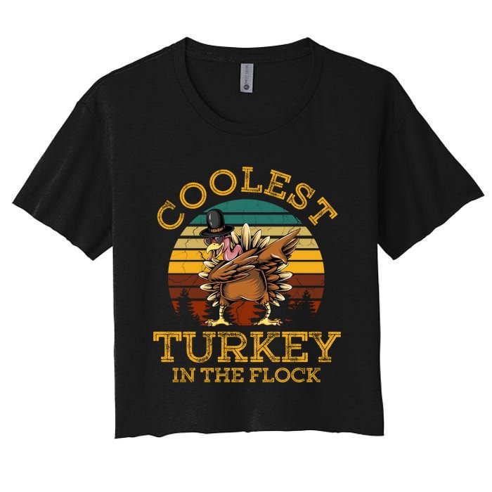 Coolest Turkey In The Flock Women's Crop Top Tee