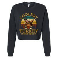 Coolest Turkey In The Flock Cropped Pullover Crew