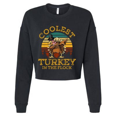 Coolest Turkey In The Flock Cropped Pullover Crew