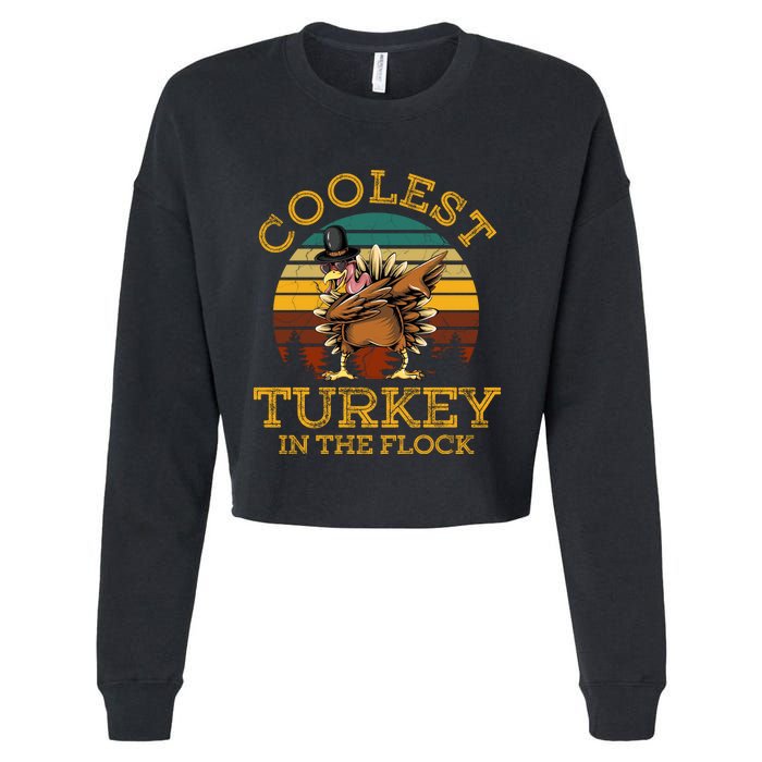 Coolest Turkey In The Flock Cropped Pullover Crew