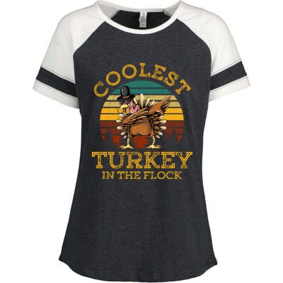 Coolest Turkey In The Flock Enza Ladies Jersey Colorblock Tee