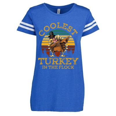 Coolest Turkey In The Flock Enza Ladies Jersey Football T-Shirt