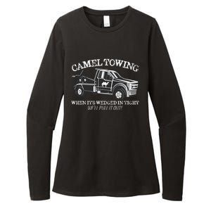 Camel Towing Inappropriate Humor Adult Humor Camel Towing Womens CVC Long Sleeve Shirt