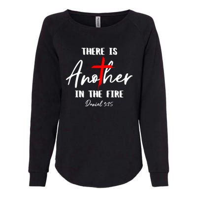 Christian There Is Another In The Fire Daniel 325 Religious Womens California Wash Sweatshirt