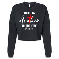 Christian There Is Another In The Fire Daniel 325 Religious Cropped Pullover Crew