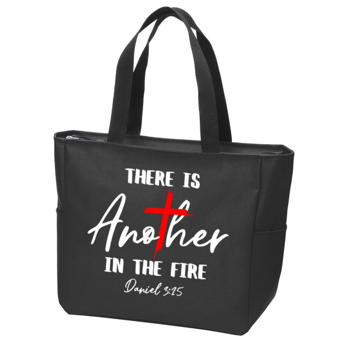 Christian There Is Another In The Fire Daniel 325 Religious Zip Tote Bag