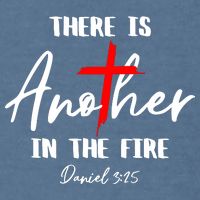 Christian There Is Another In The Fire Daniel 325 Religious Garment-Dyed Sweatshirt