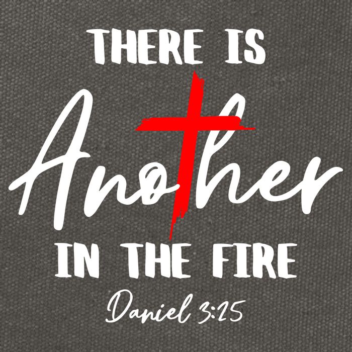 Christian There Is Another In The Fire Daniel 325 Religious Cotton Canvas Backpack