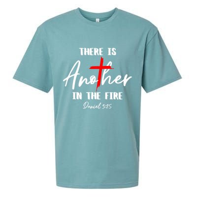Christian There Is Another In The Fire Daniel 325 Religious Sueded Cloud Jersey T-Shirt