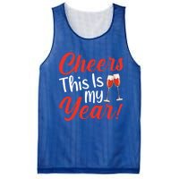 Cheers This Is My Year Celebration New Years Eve Cute Gift Mesh Reversible Basketball Jersey Tank