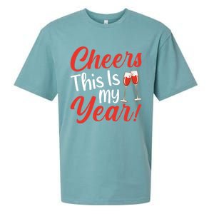 Cheers This Is My Year Celebration New Years Eve Cute Gift Sueded Cloud Jersey T-Shirt