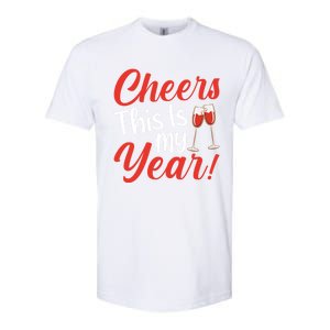 Cheers This Is My Year Celebration New Years Eve Cute Gift Softstyle CVC T-Shirt