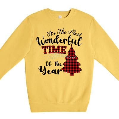 Christmas Trees It's The Most Wonderful Time Of The Year Premium Crewneck Sweatshirt