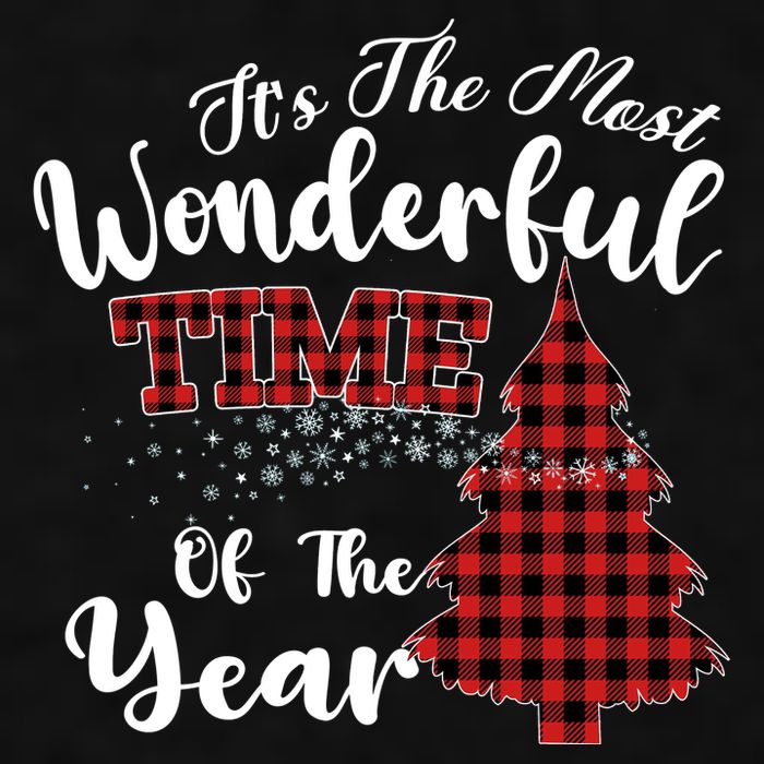 Christmas Trees It's The Most Wonderful Time Of The Year Ladies PosiCharge Tri-Blend Wicking Tank