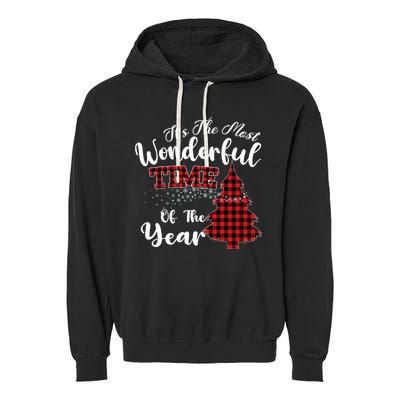 Christmas Trees It's The Most Wonderful Time Of The Year Garment-Dyed Fleece Hoodie