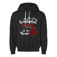 Christmas Trees It's The Most Wonderful Time Of The Year Garment-Dyed Fleece Hoodie