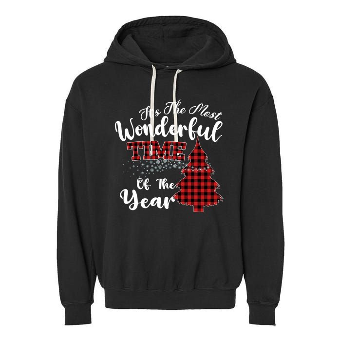 Christmas Trees It's The Most Wonderful Time Of The Year Garment-Dyed Fleece Hoodie