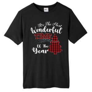 Christmas Trees It's The Most Wonderful Time Of The Year Tall Fusion ChromaSoft Performance T-Shirt